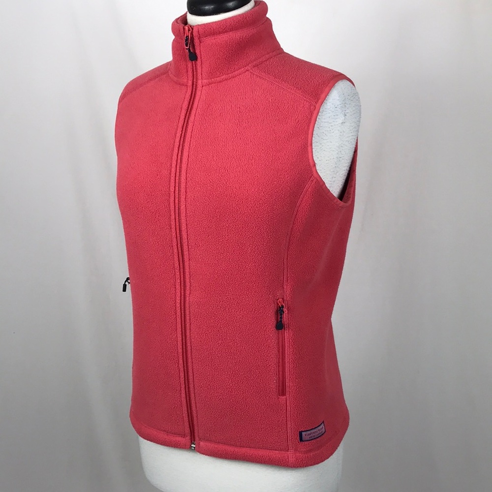Vineyard Vines Women’s Fleece Vest Pink Small